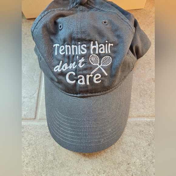 Nike Hat Tennis Hair Don't Care Gray Adjustable Cotton Poly Strapback - Picture 1 of 9